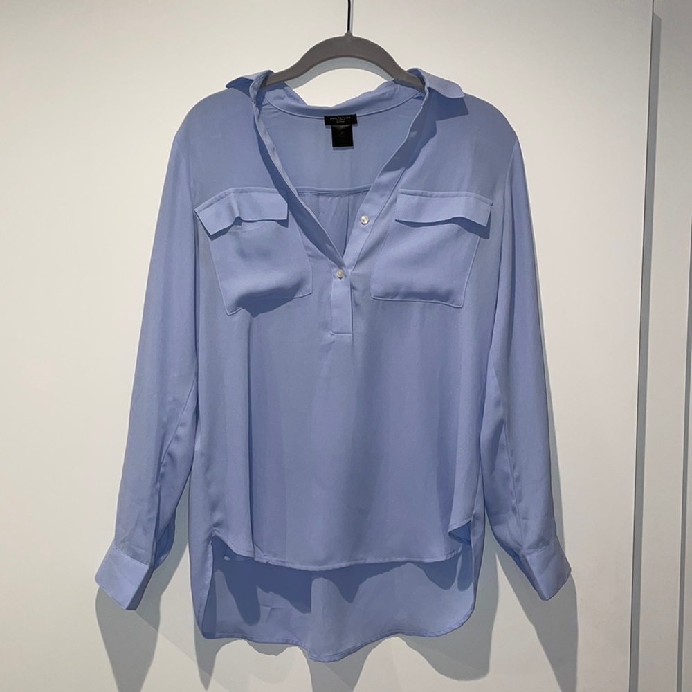 Light blue Ann Taylor blouse